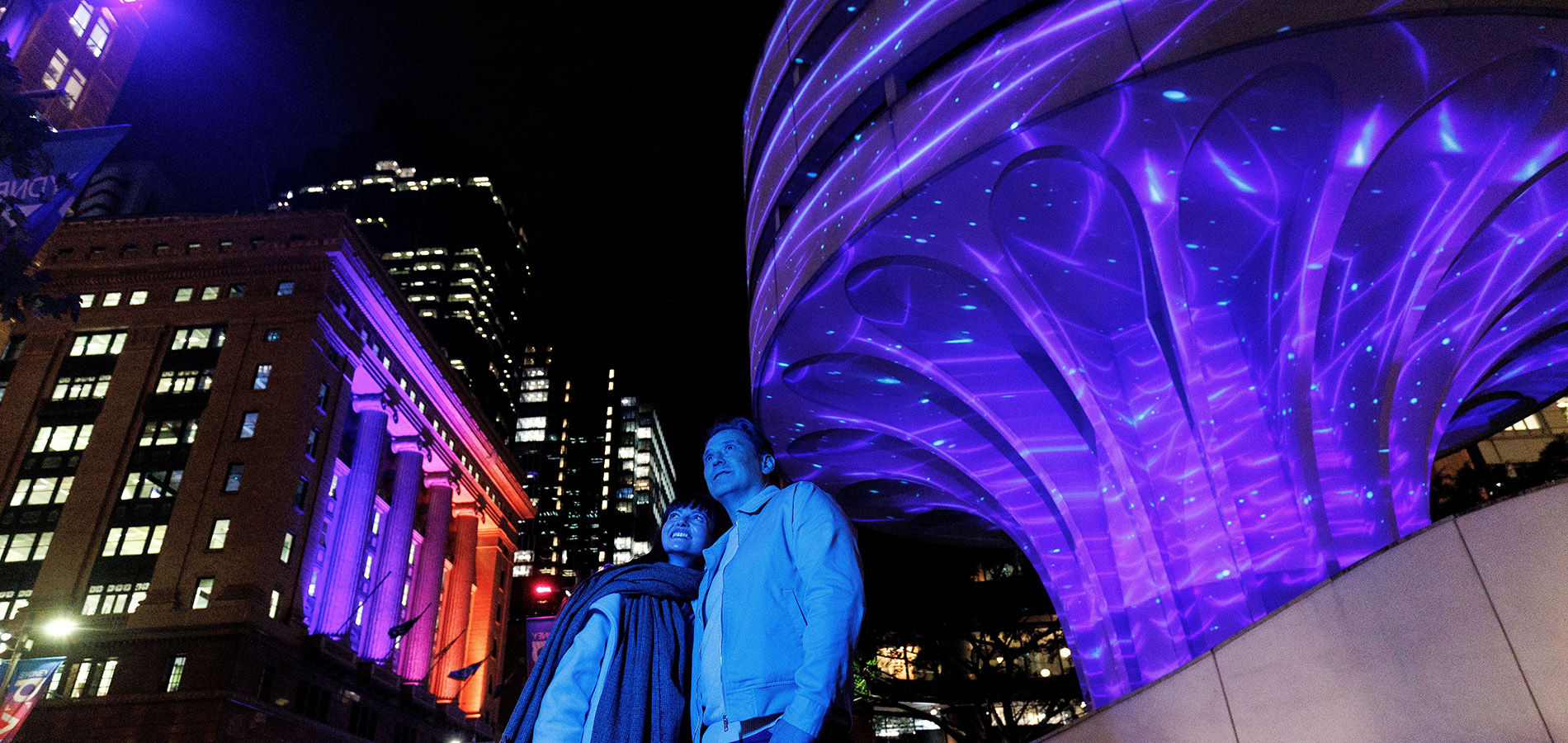 Couple enjoying BioDream Vivid Sydney