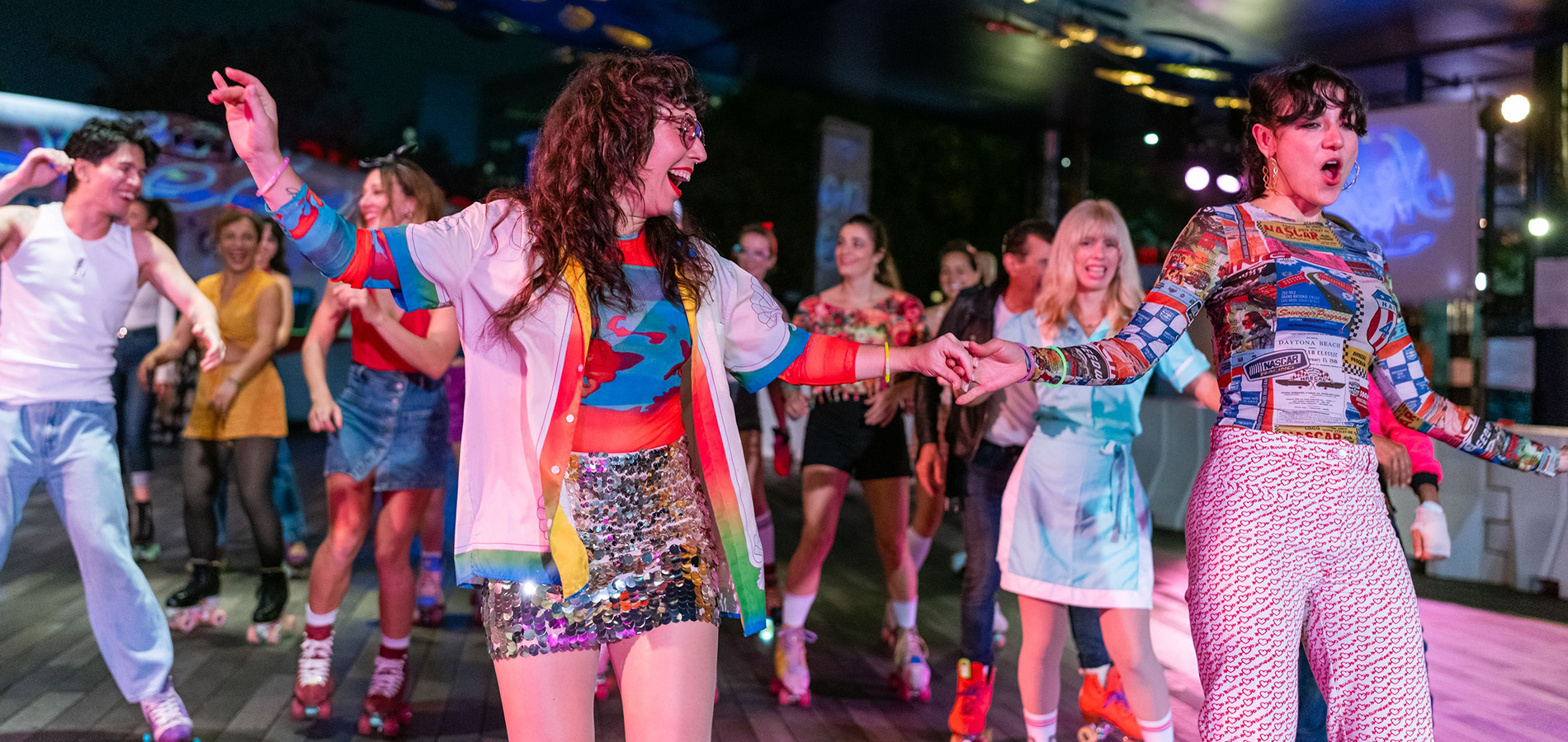 Neon Dreams roller skating