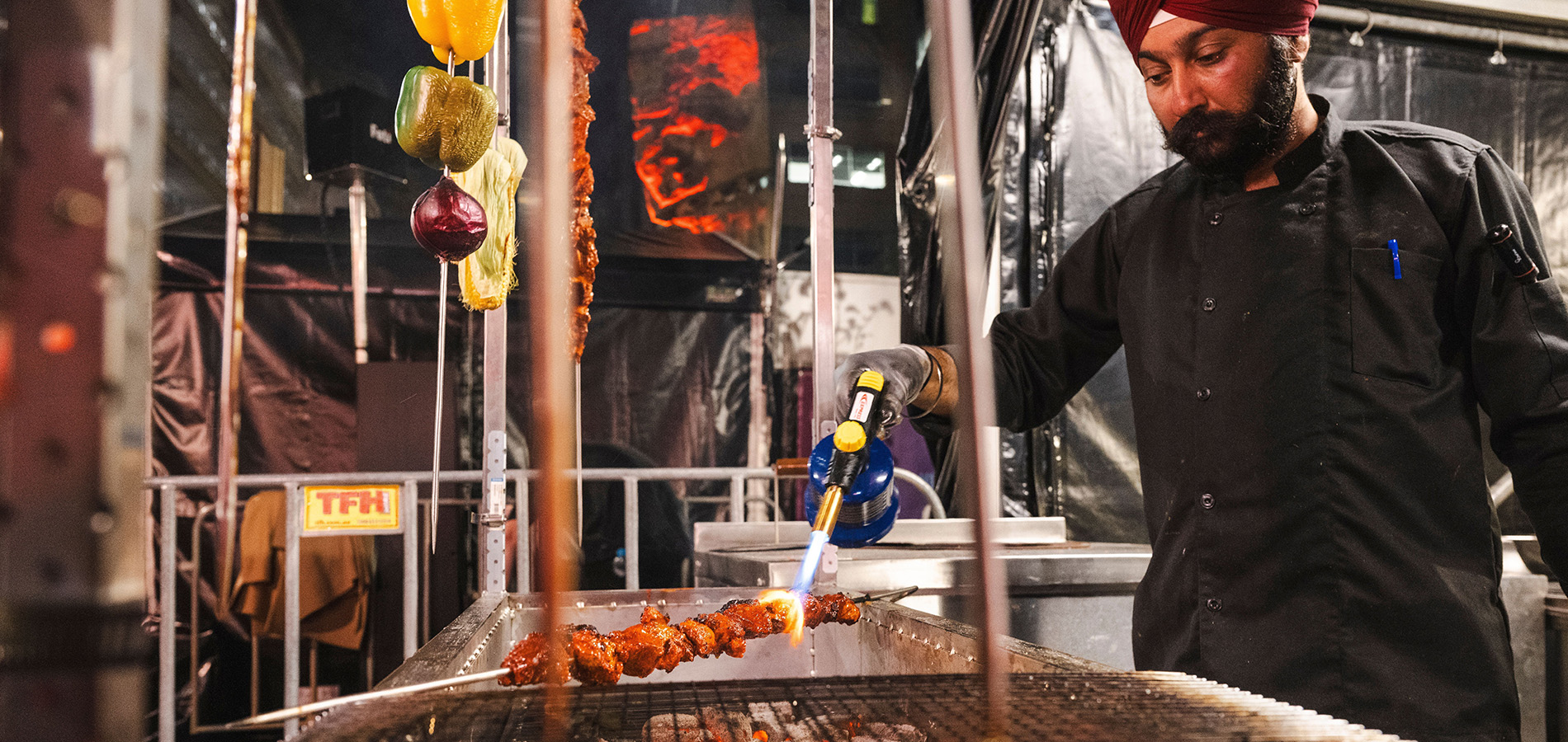 Vivid Fire Kitchen installation