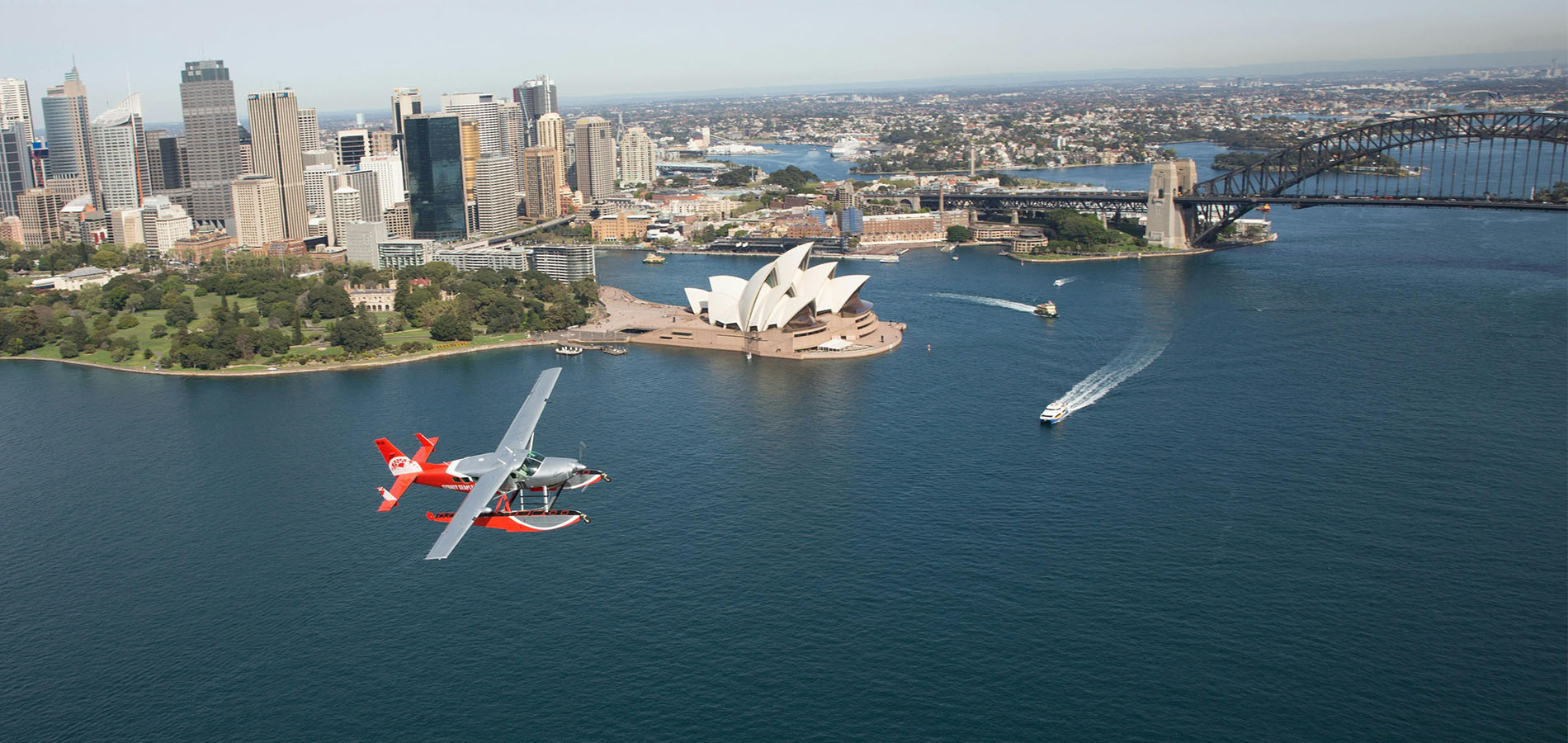 Harbour aerial view, Sydney Seaplanes - Credit: Sydney Seaplanes